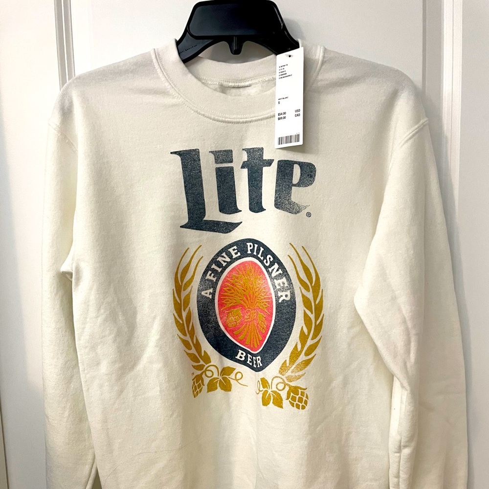 Miller Lite sweatshirt NWT